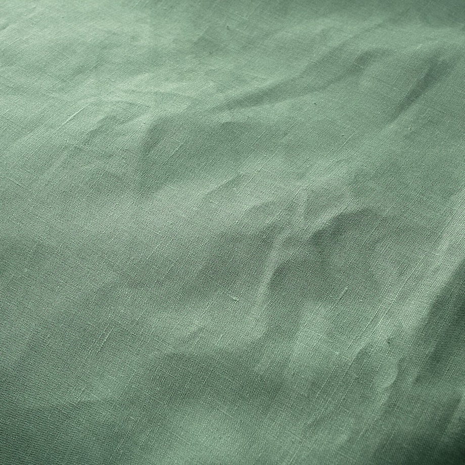 Komplet pościeli lnianej Linen 160x200cm green, 160 x 200 cm/ 2 x 80 x 70 cm