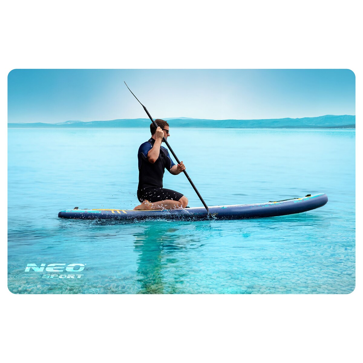 Deska SUP do pływania Neo-Sport pompowana STAND UP PADDLE Aquasurf 320cm ZESTAW