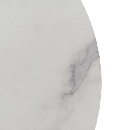 Stolik Kawowy Okrągły Skandynawski Ława Okrągła Loft Marmur Biały BEST