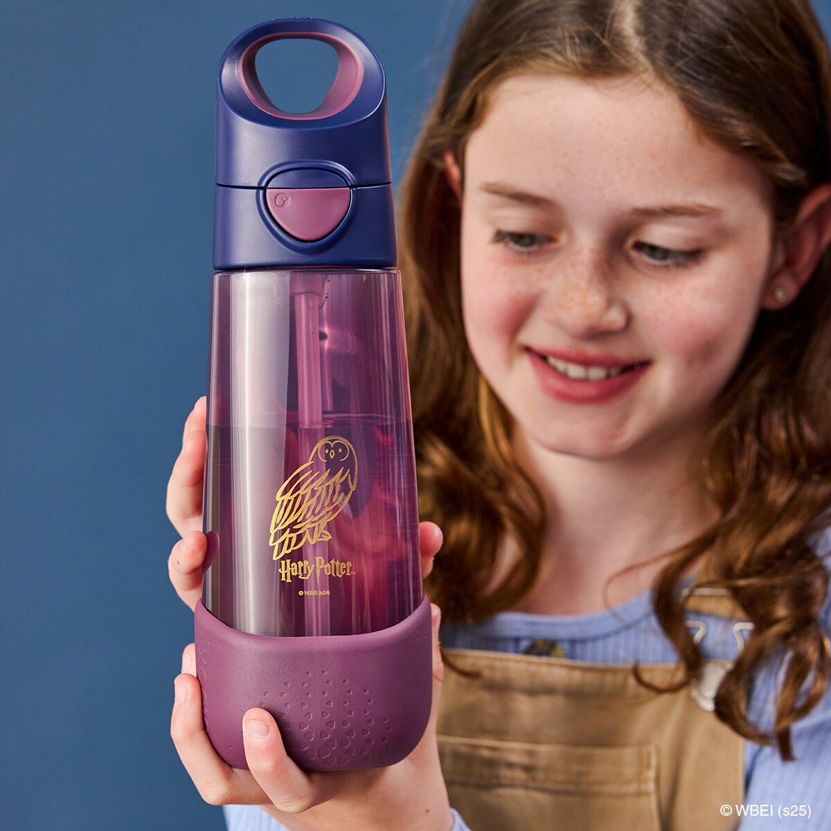 Harry Potter Bidon ze słomką dla dziecka do szkoły - butelka na wodę tritanowa 600 ml b.box