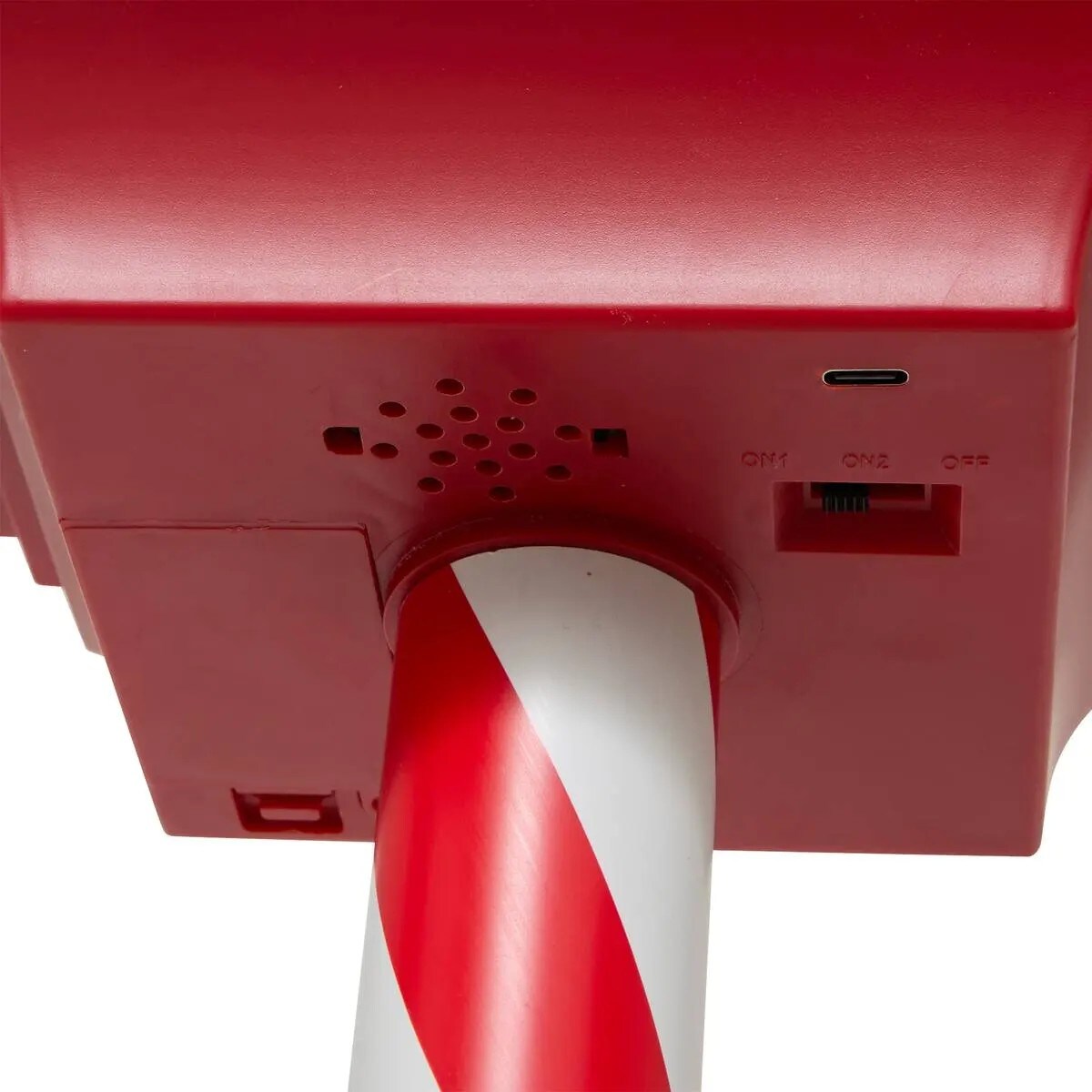 Skrzynka na listy świąteczna LED, czerwona, 120 cm