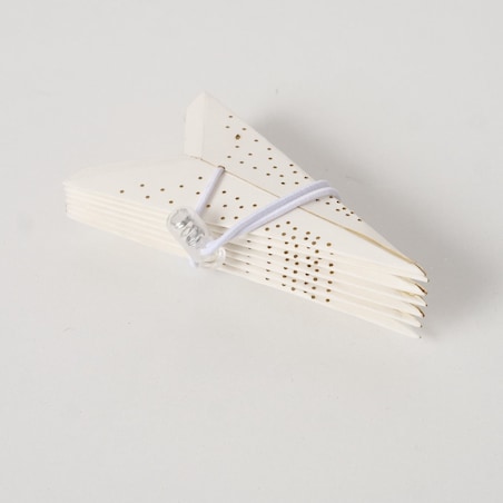 Ozdoba - gwiazda bambusowa Ø 20 x 7 cm SAKANNA biała small