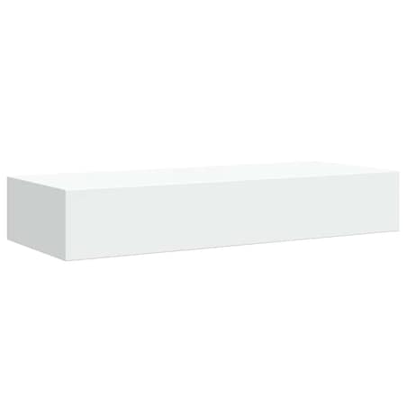 vidaXL Półka ścienna z szufladą, biała, 60 x 23,5 x 10 cm, MDF