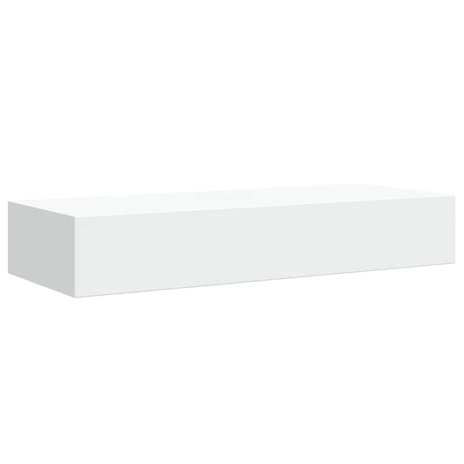 vidaXL Półka ścienna z szufladą, biała, 60 x 23,5 x 10 cm, MDF