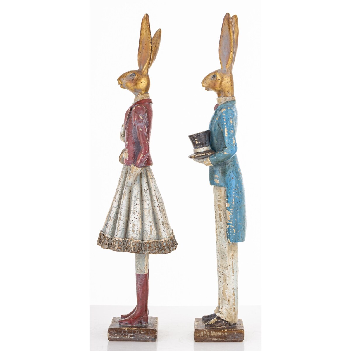 Dekoracja - para królików 31,5x6,5x5 i 31,5x9,5x8 cm CITTADINI-2