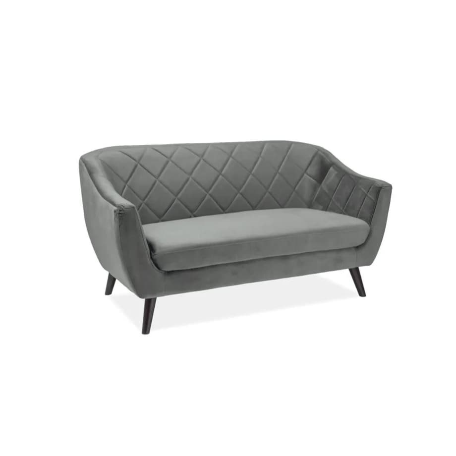 Sofa MOLLY 2 VELVET szara