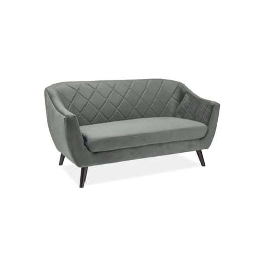 Sofa MOLLY 2 VELVET szara