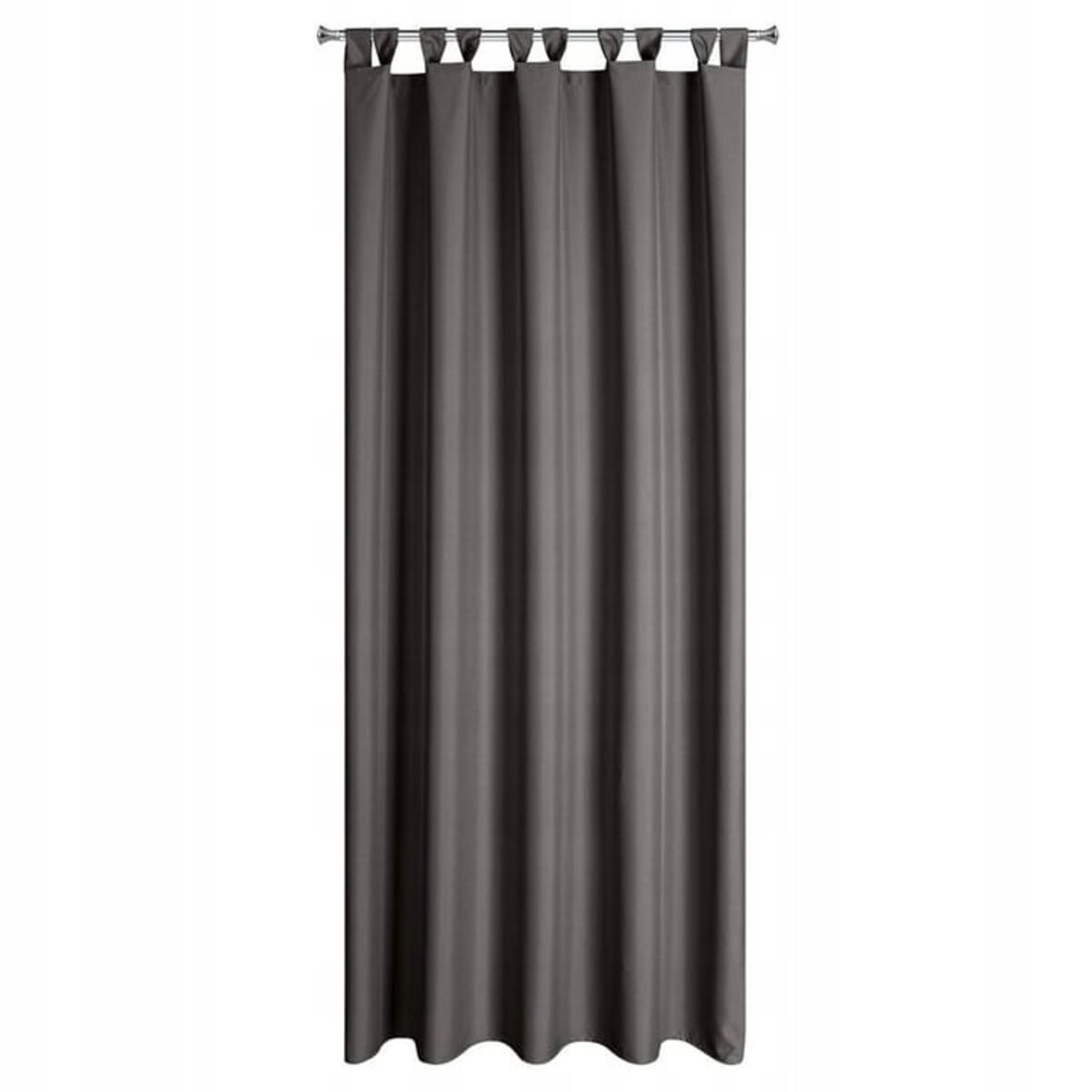 Zasłona Ogrodowa Tarasowa Taras 155 x 220 Ciemno Szara na Szelkach Rzepy