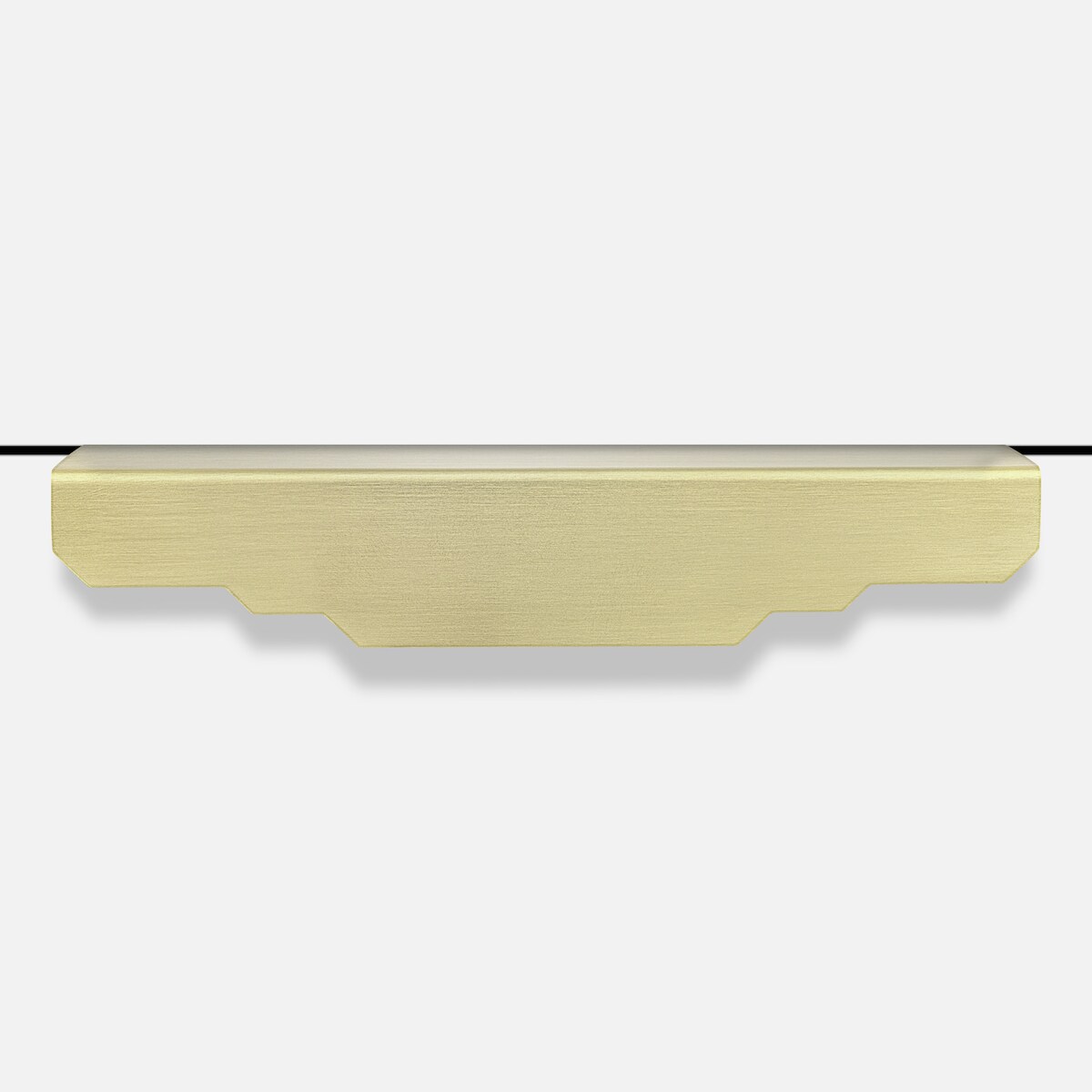 KARLA MATT uchwyt meblowy krawędziowy mosiężny szczotkowany lakierowany