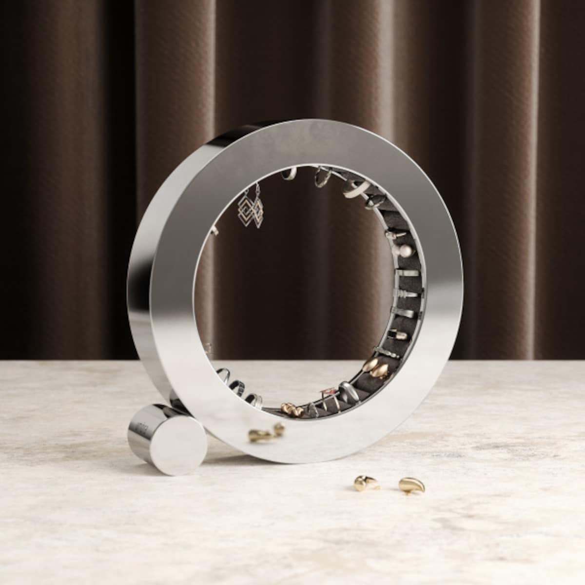 UMBRA organizer na biżuterię FERRIS chrom