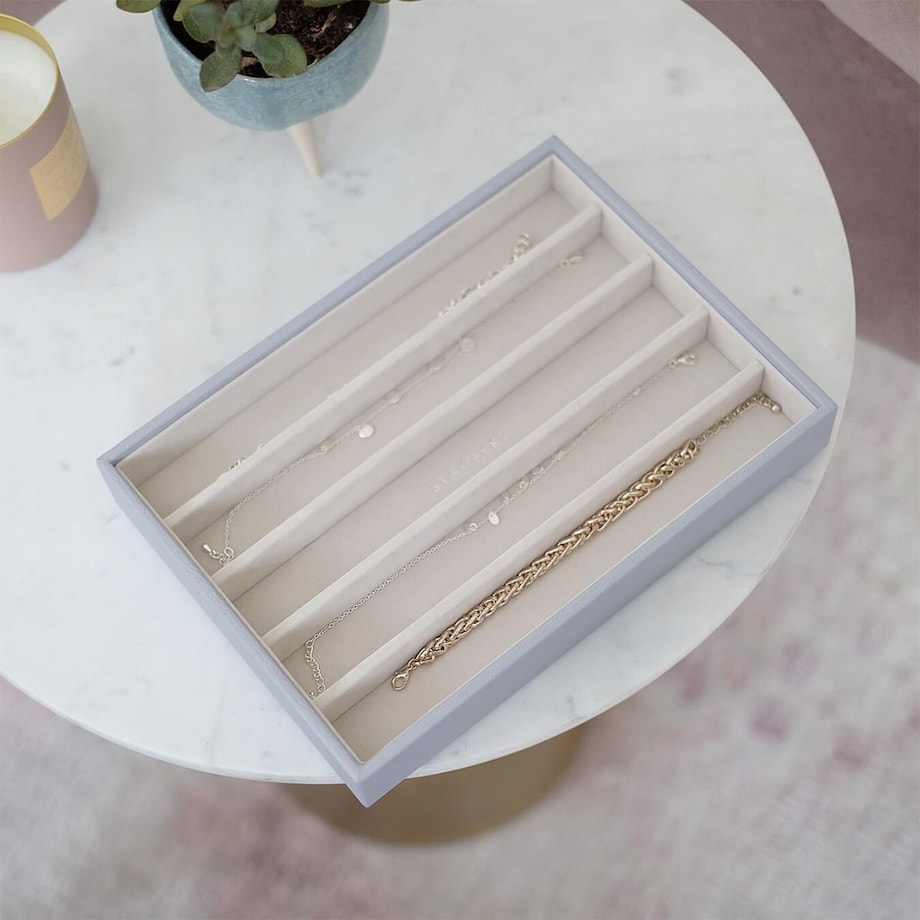 Szkatułka na biżuterię Stackers pięciokomorowa classic lawendowa