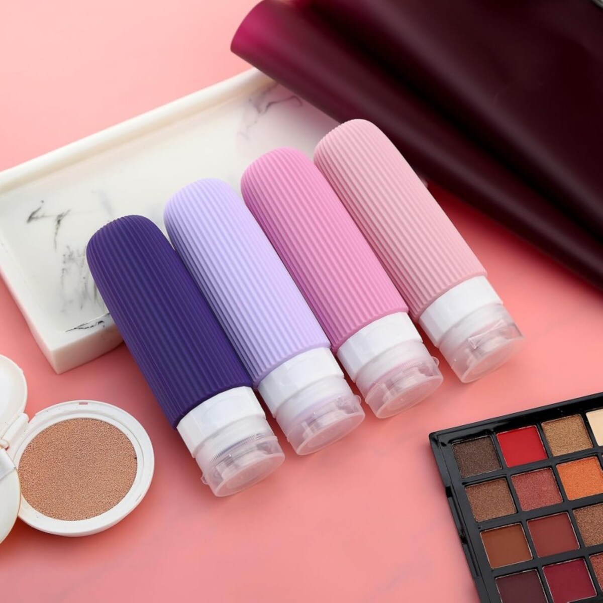 Zestaw silikonowych pojemniczków, buteleczek podróżnych 4w1 90ml KS137WZ1