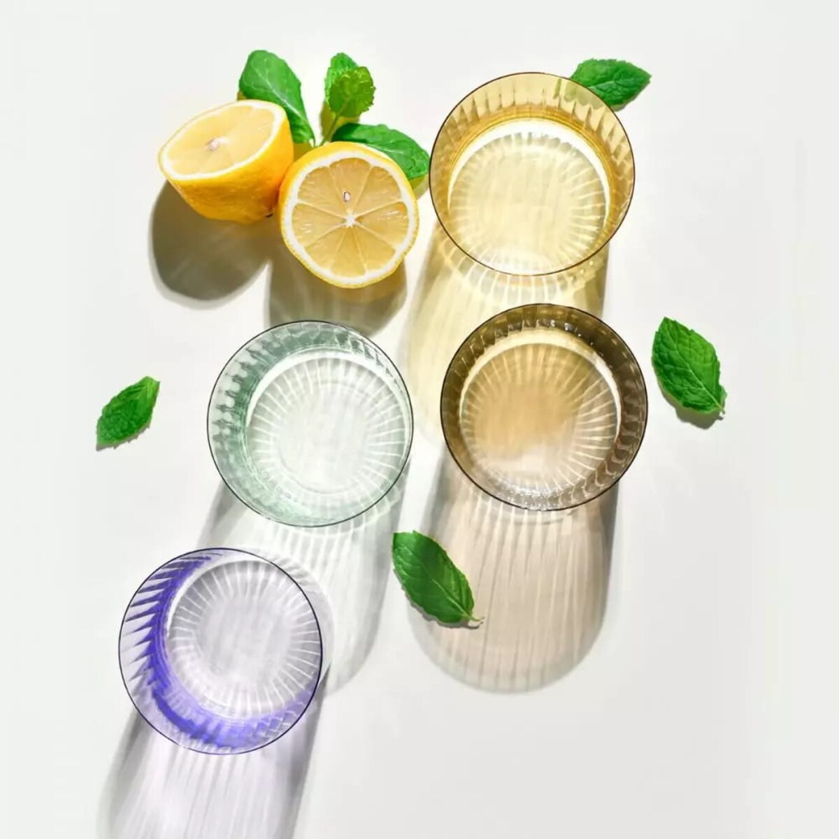 Kolorowe Szklanki Krosno z Optykiem Deco 4 x 350 ml