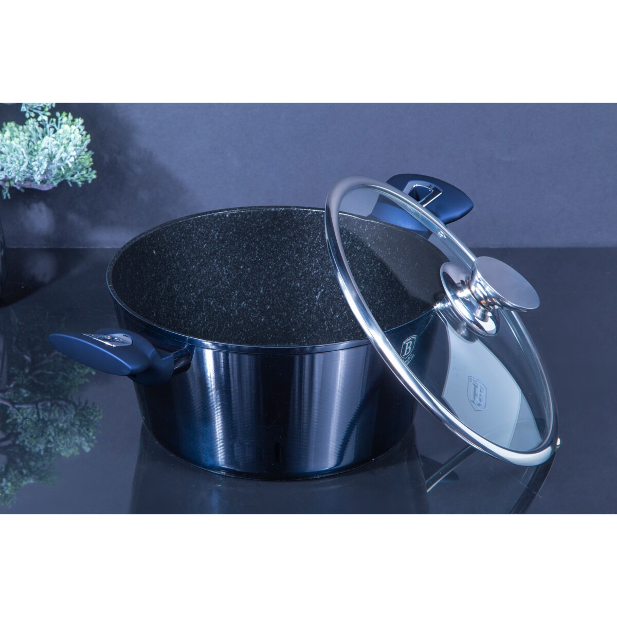 Garnek z pokrywką 24cm BerlingerHaus Aquamarine BH-1879