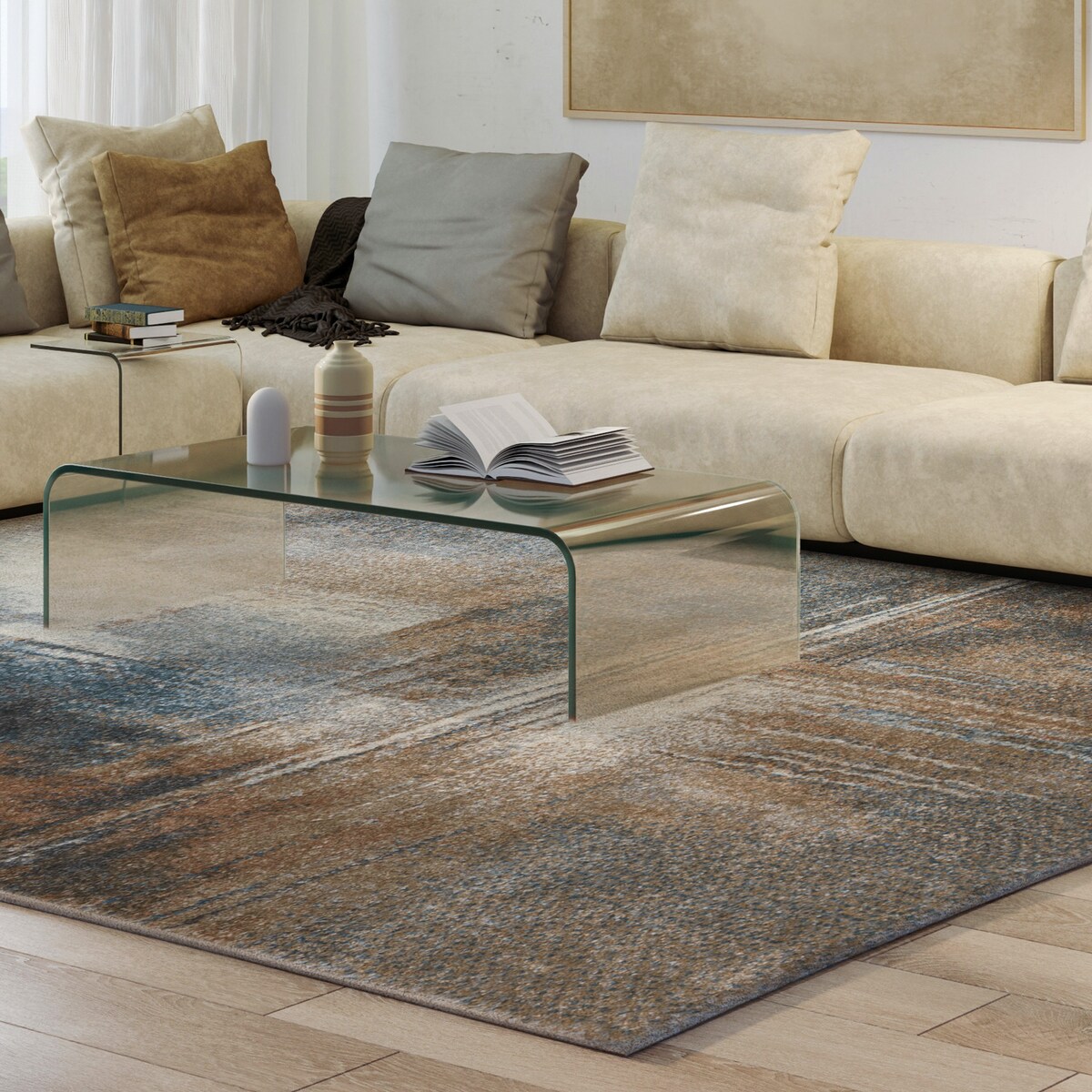 Dywan Lunera 160x230 cm Abstrakcyjny Wielokolorowy