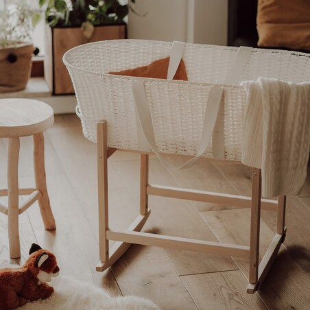 Bujak na kosz Happy Moses - RockingBaby Stand naturalny