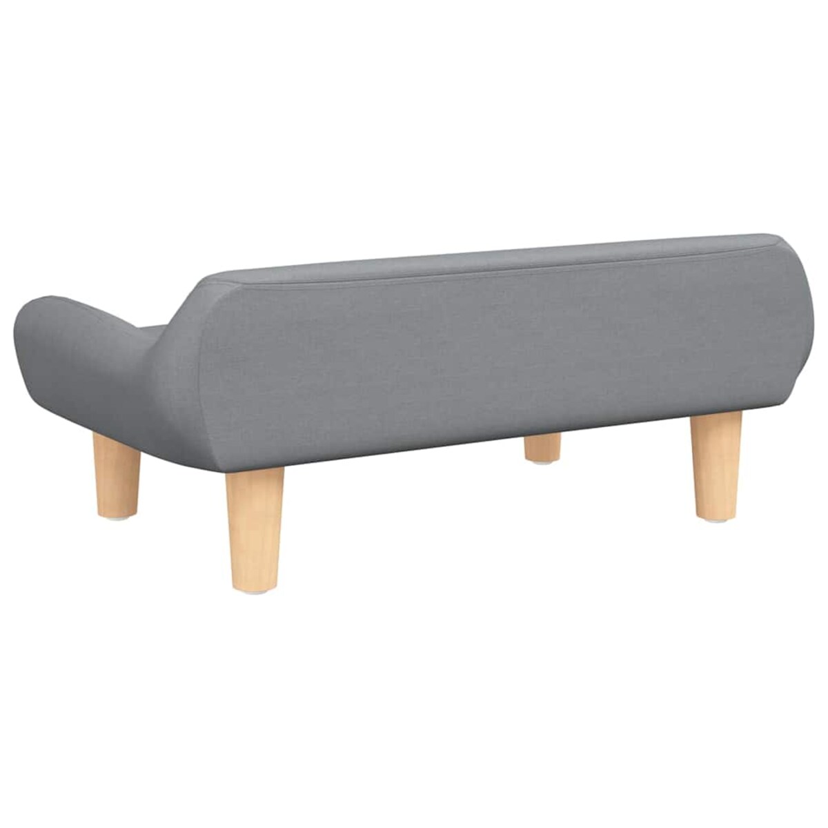 vidaXL Sofa dla dzieci, jasnoszara, 70x40x24 cm, obita tkaniną