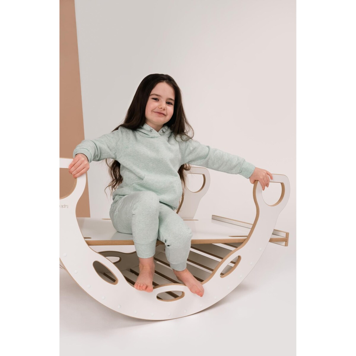 DUŻY bujak montessori z uchwytami + DUŻA zjeżdżalnia DRABINKA