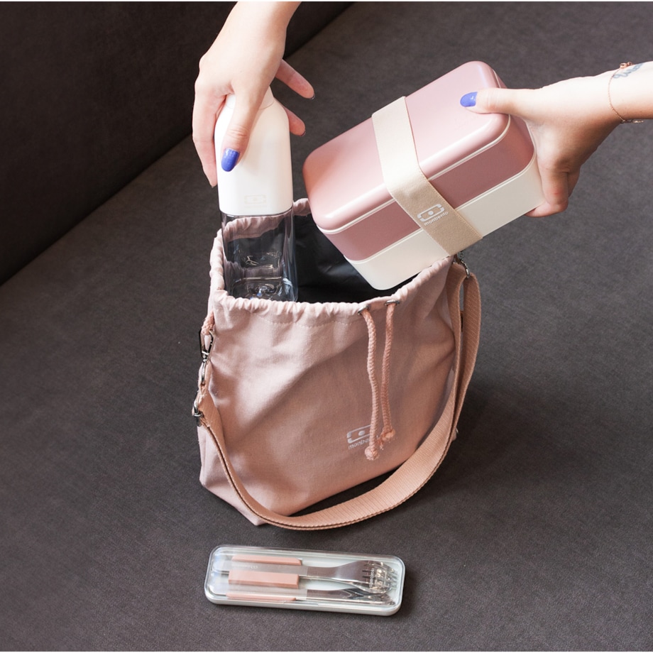 Lunchbag termiczny z paskiem Fresh Rosa Moka, 5700 ml, Monbento