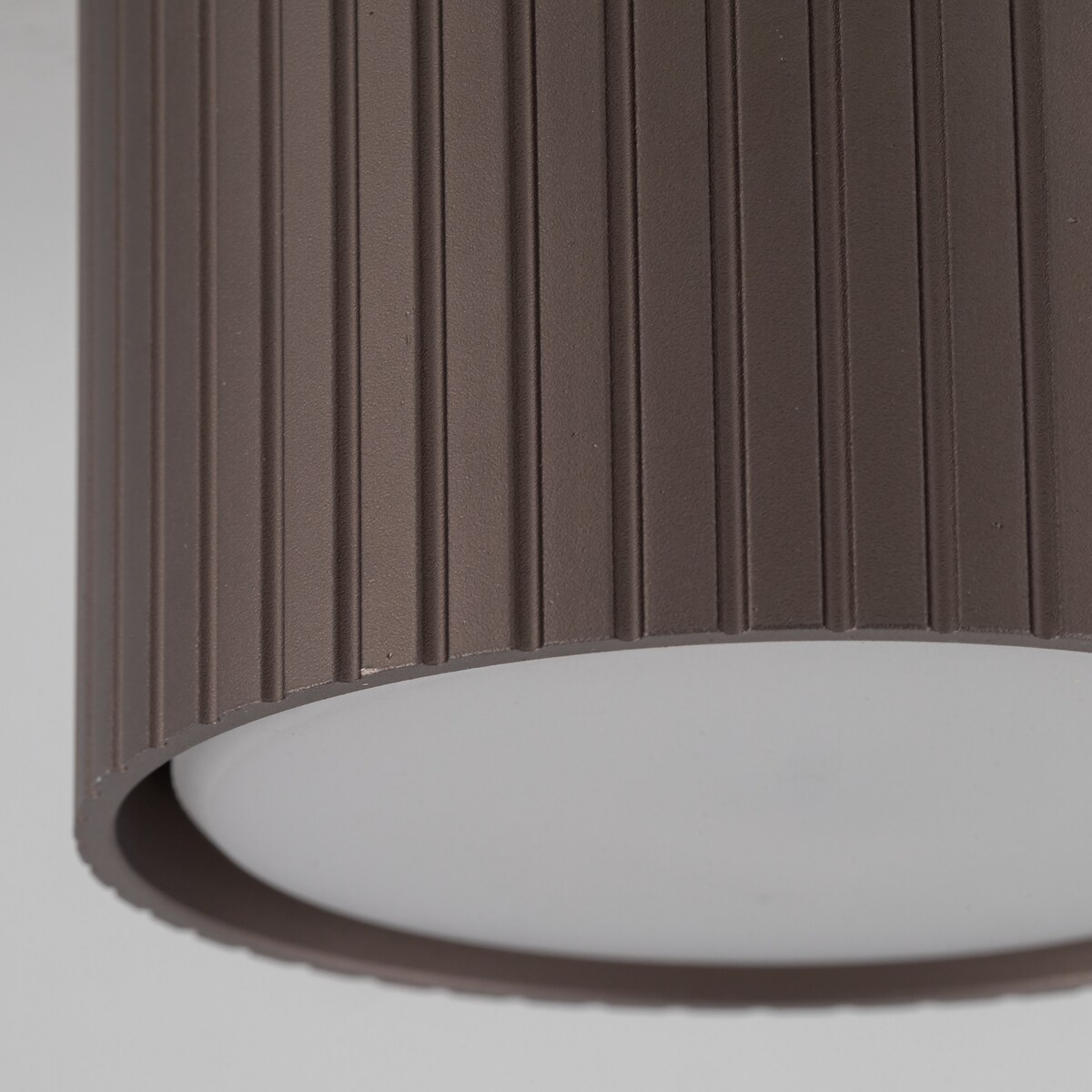 Spot Tk Lighting Ferro Brązowa Tytan Tuba Downlight Natynkowy + Żarówka Gx53