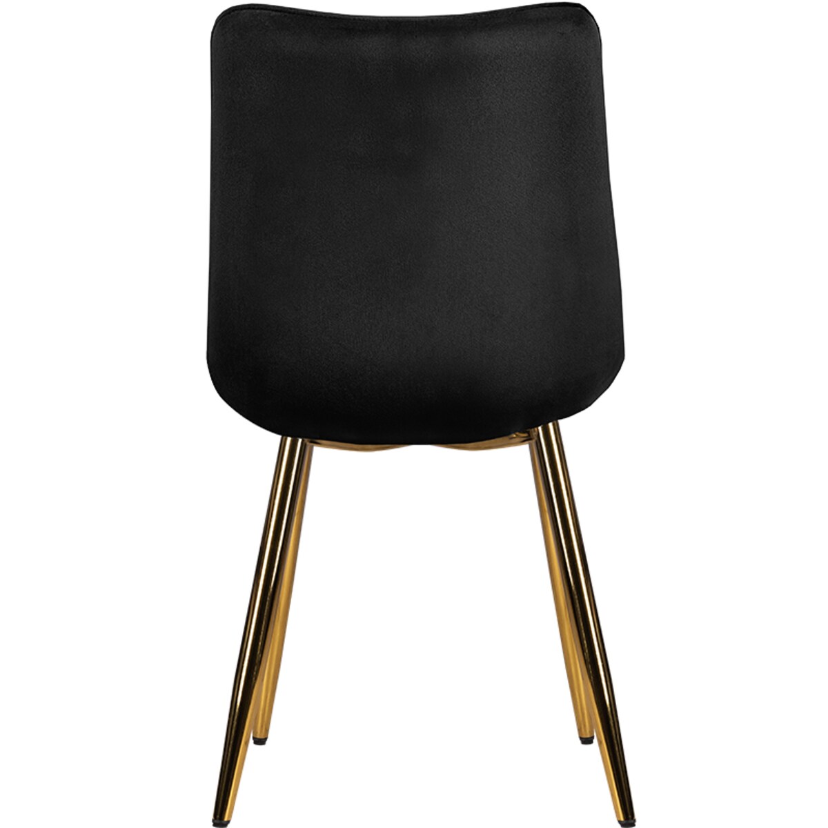 Krzesło tapicerowane czarne welurowe pikowane glamour złote nogi
