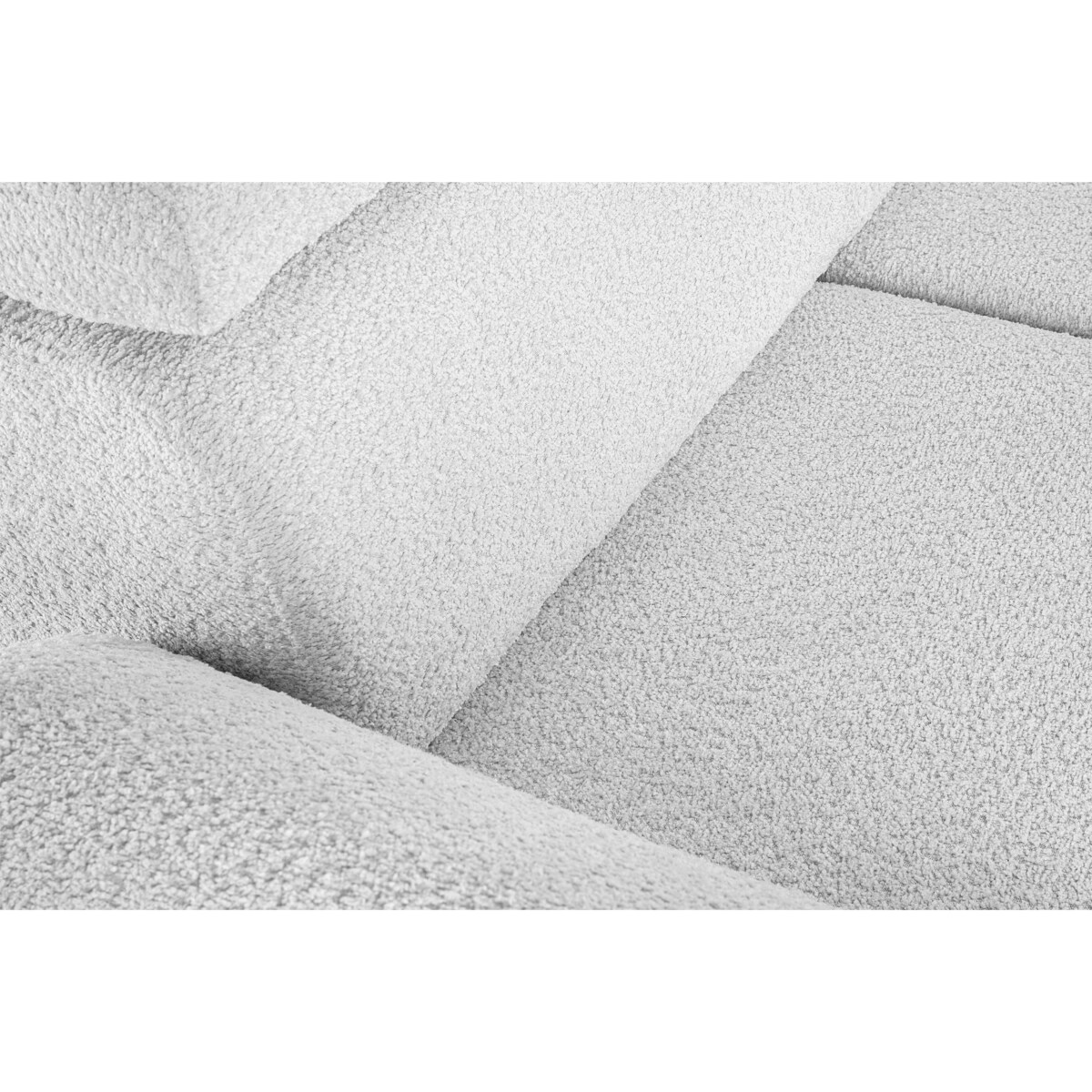 KONSIMO RATLO Narożnik rozkładany jagnięcy z pojemnikiem na pościel, szary, prawy