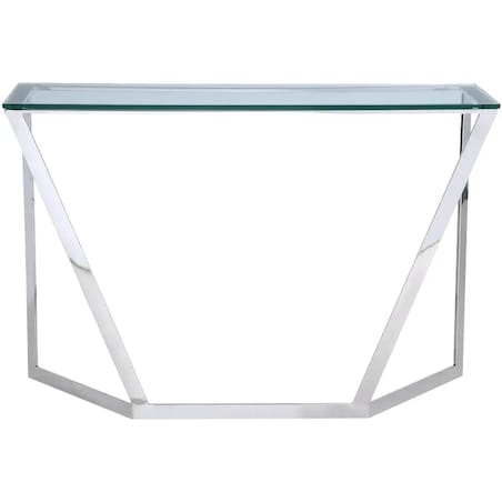 Szklana konsola Houston HO-C1304S Cosmolight przezroczysta srebrna
