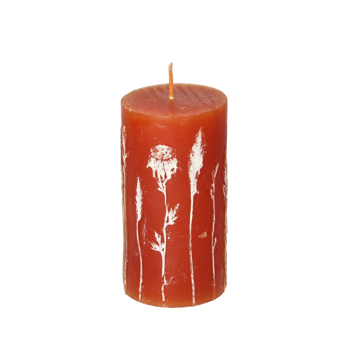 Świeca Giulia 13cm orange, 7 x 13 cm