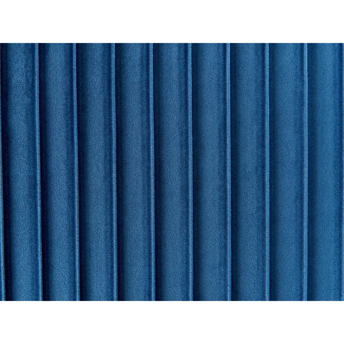 Ławka do sypialni welurowa niebieska PATERSON