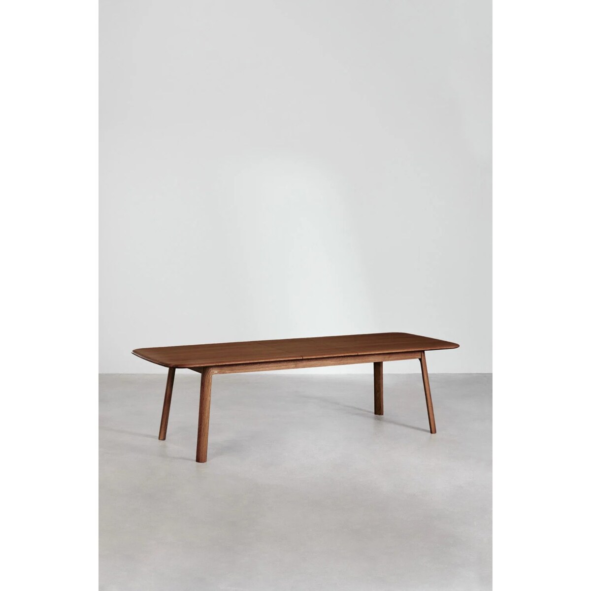 Stół jadalniany 220-320x95 cm rozkładany, fornir orzechowy, ciemnobrązowy, Treveris