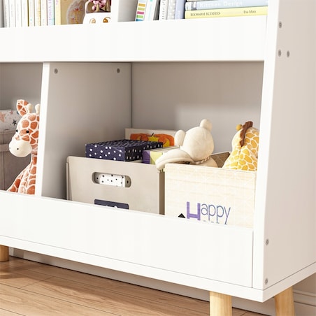 Regał Na Książki Gazety Dla Dzieci Szafka Zabawki Stojąca Biblioteczka 80cm