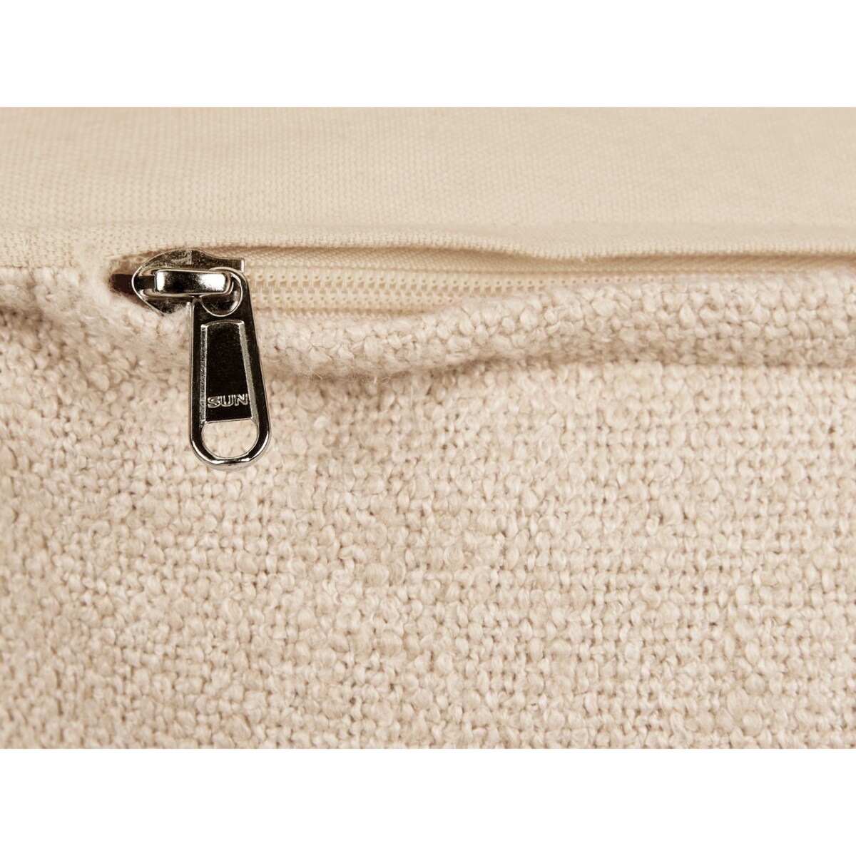 Puf bawełniany 50 x 50 x 30 cm beżowy SHERALI