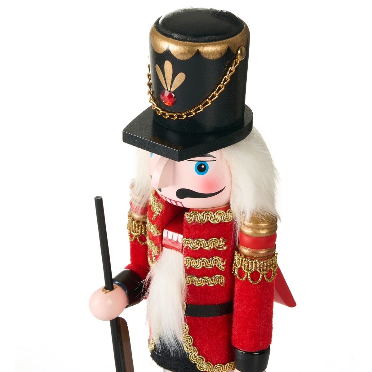 Figurka dekoracyjna LAGAN 30 cm Dziadek do orzechów Czerwony