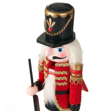 Figurka dekoracyjna LAGAN 30 cm Dziadek do orzechów Czerwony