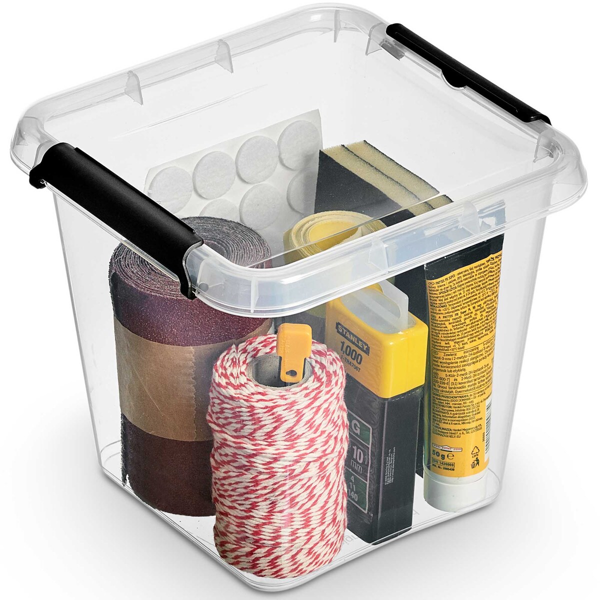 Pojemnik Plastikowy Pudełko Z Pokrywą Pudło Box Do Przechowywania 4L