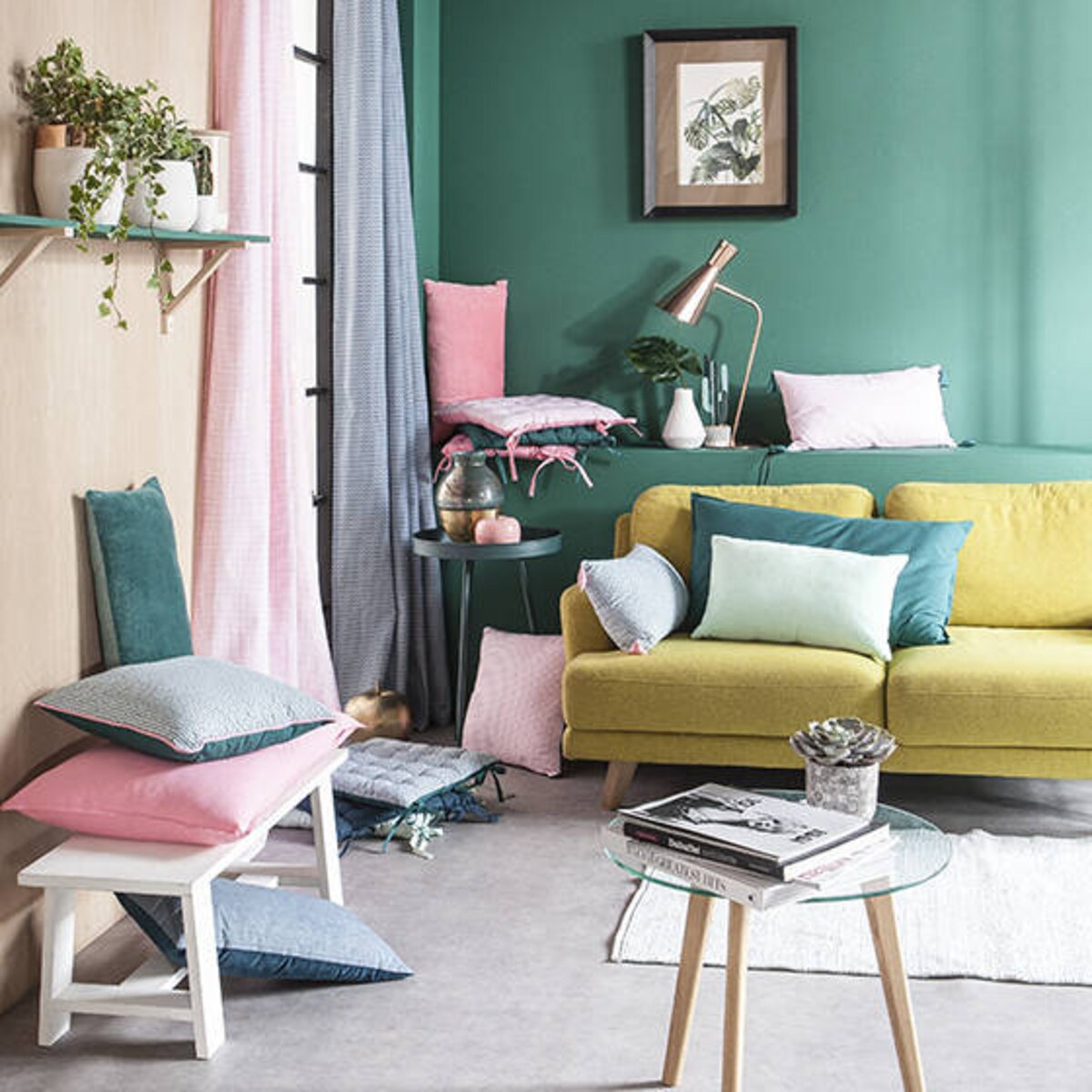 Poduszka na krzesło TROPIK SUMMER, bawełna, 40 x 40 cm