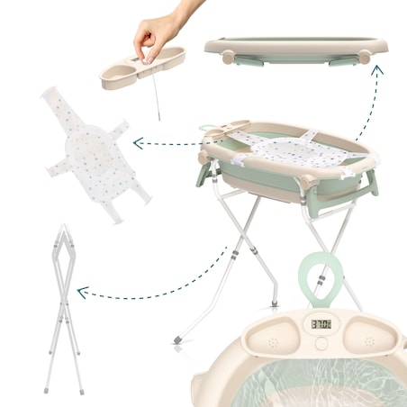 Neno Lucy Stand - składana wanienka dla dzieci ze stelażem