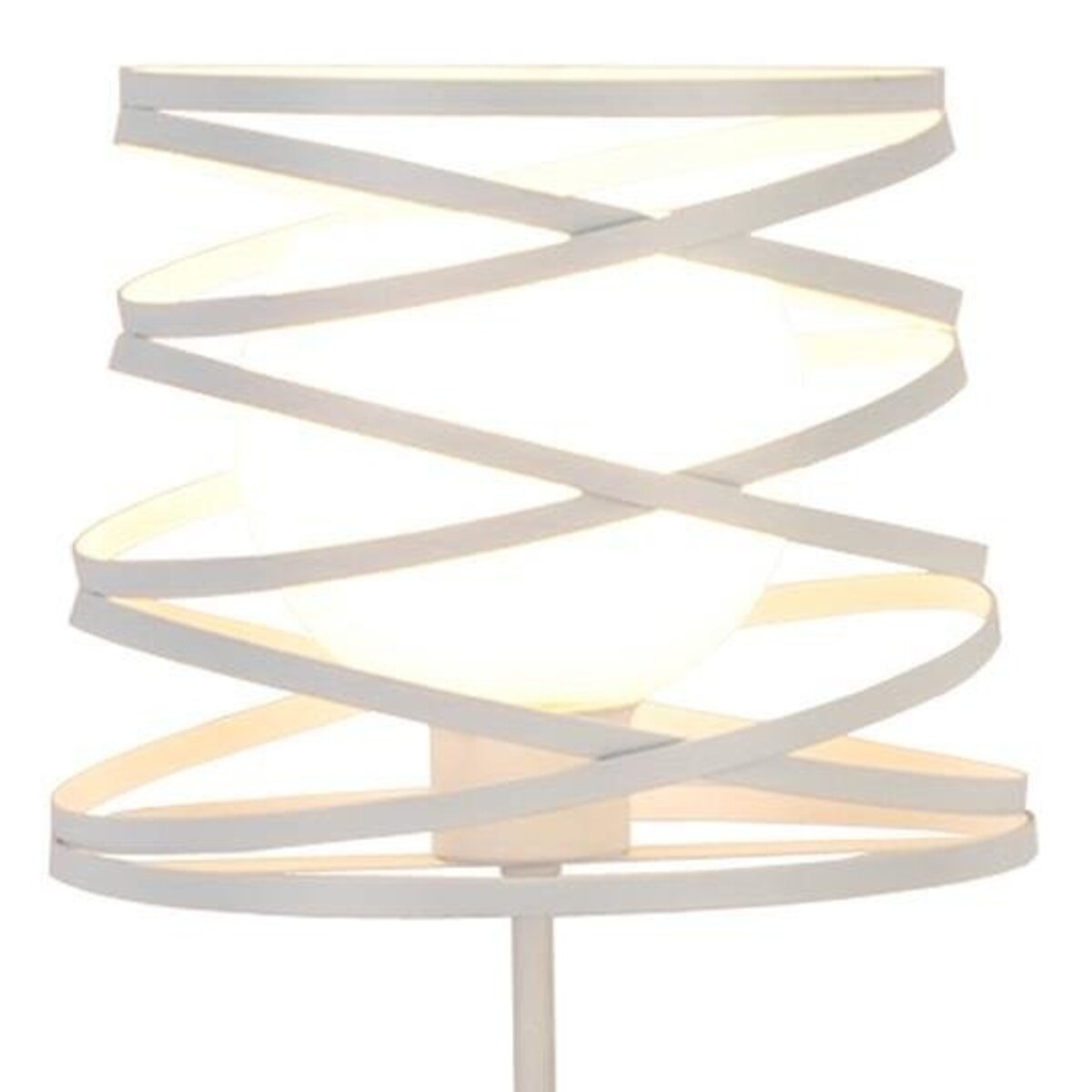 Industrialna LAMPKA stojąca AKITA 50501062 Candellux stołowa LAMPA szklana kula biała