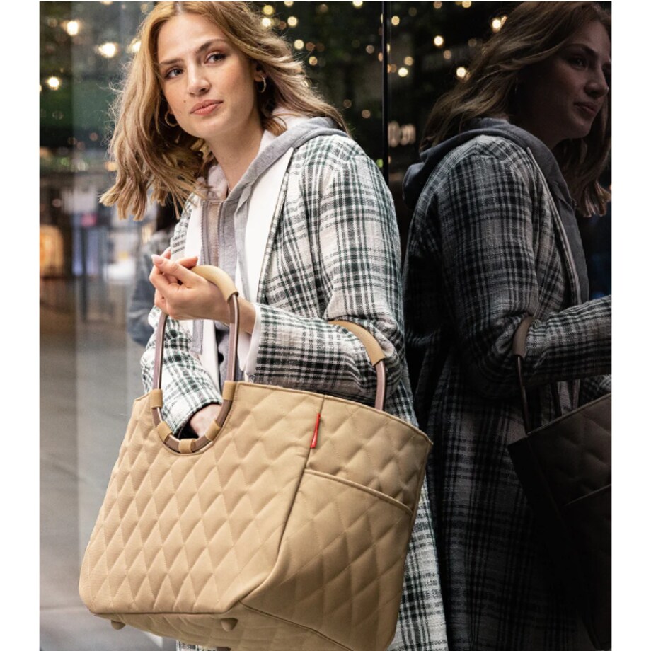 Torba LOOPSHOPPER L FRAME, rhombus ginger