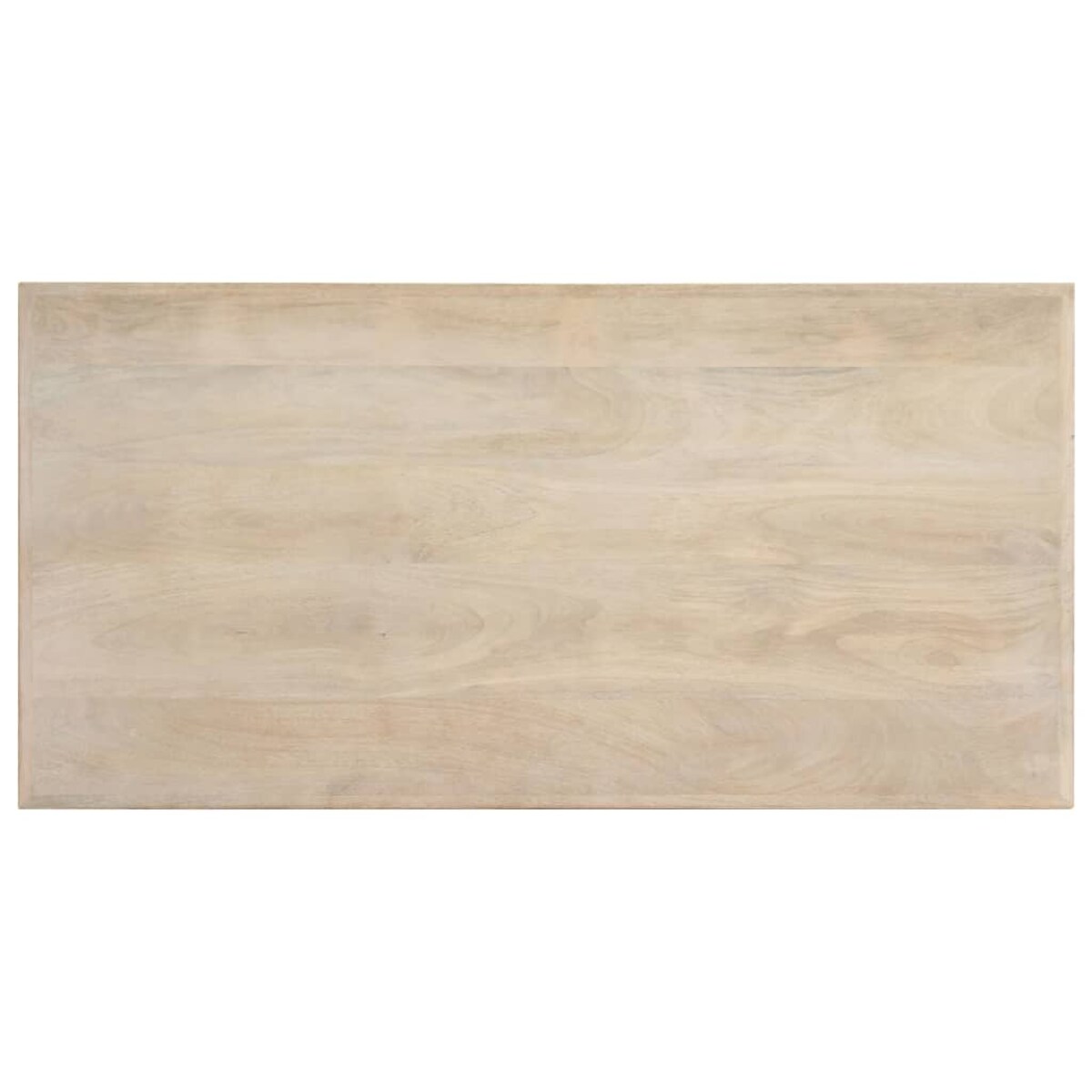 vidaXL Stół jadalniany, biały, 120 x 60 x 75 cm, lite drewno mango