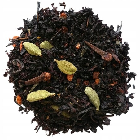 Herbata czarna zimowa WINTER TEA o smaku pieczonego jabłka z przyprawami 120g - herbata rozgrzewająca na prezent upominek podarunek
