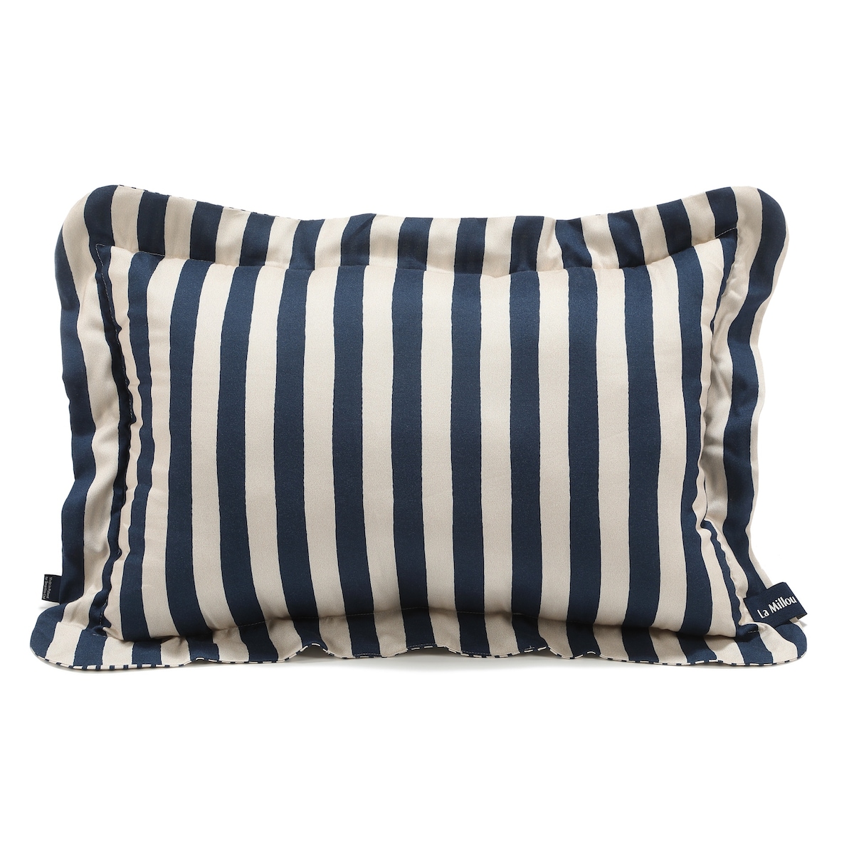 La Millou - Poduszka do spania Bamboo STRIPES NAVY