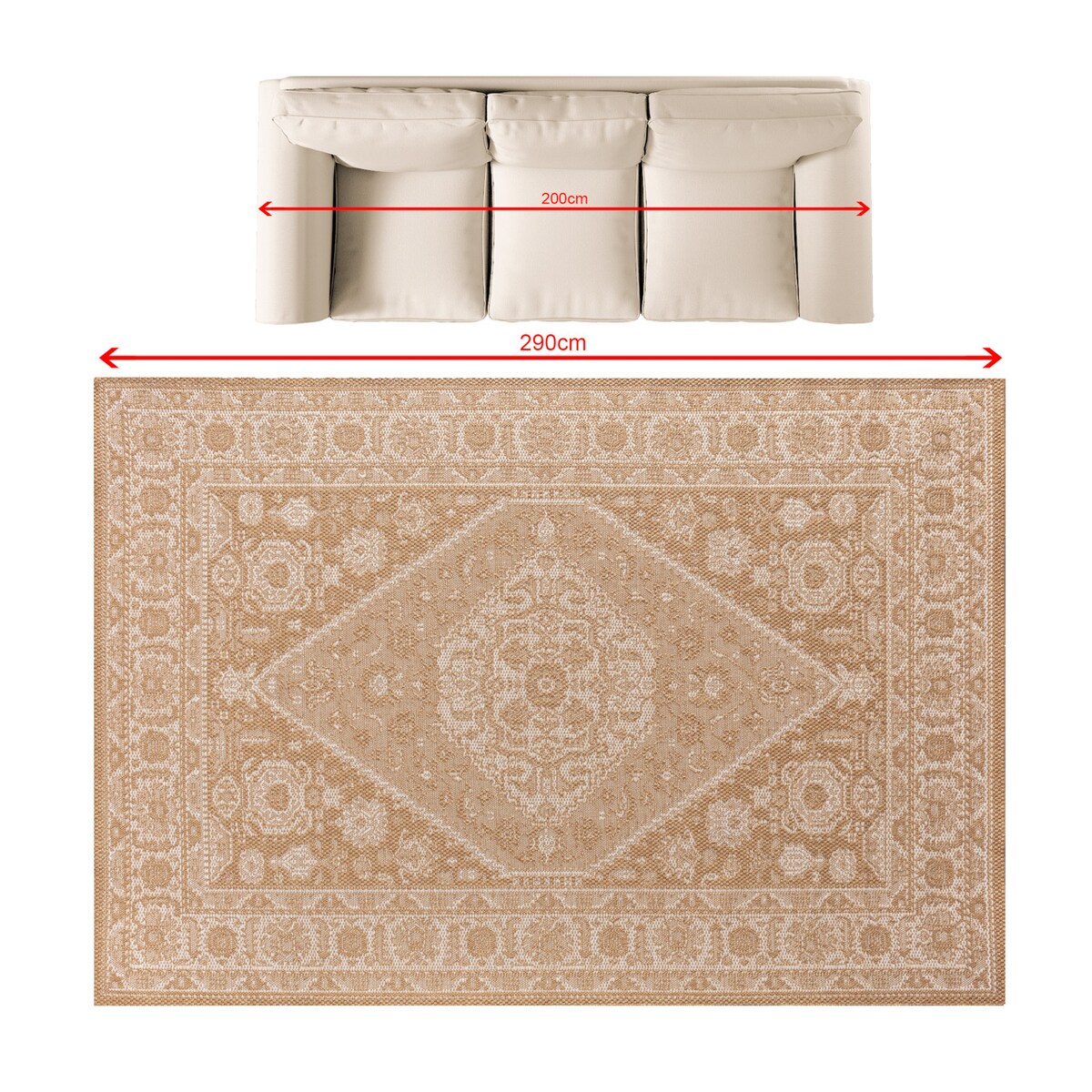 Dywan Marano camel 200x290 cm, 200x290 cm