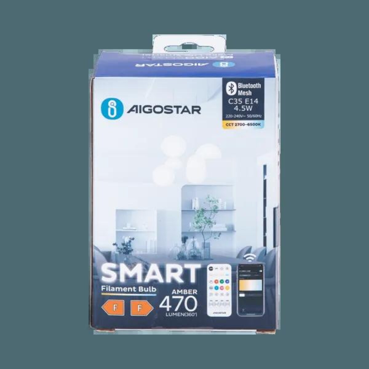 inteligentna żarówka bluetooth mesh c35 4.5w cct 2 szt. ,z pilotem