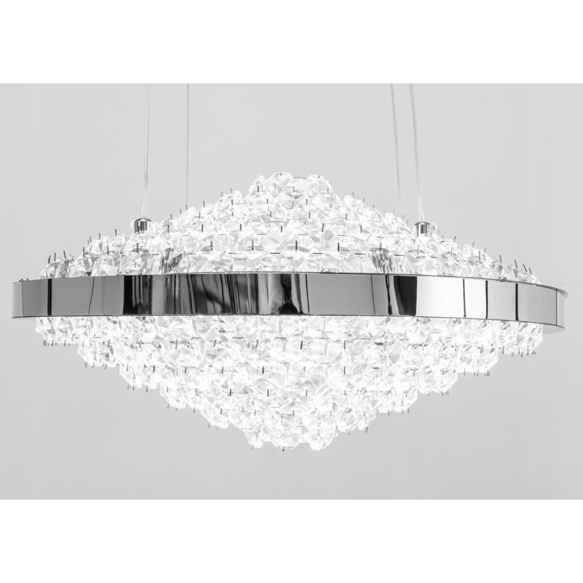 Kryształowa Lampa Sufitowa Żyrandol Glamour Led