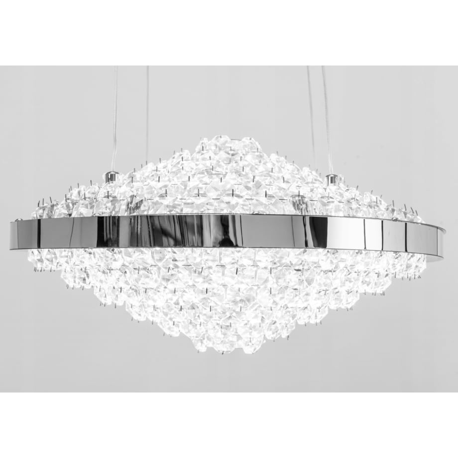 Kryształowa Lampa Sufitowa Żyrandol Glamour Led