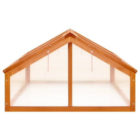 vidaXL Inspekt, brązowy, 114x80x50 cm, drewno jodłowe