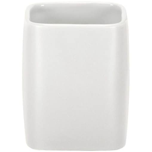 Kleine Wolke Cubic Ceramiczny Kubek łazienkowy biały