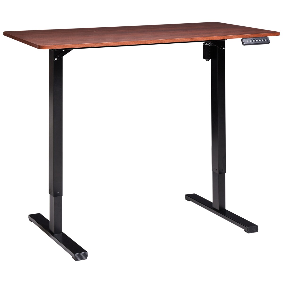 Biurko regulowane elektrycznie TAVARES Brązowy/ czarny 120 cm 60 cm