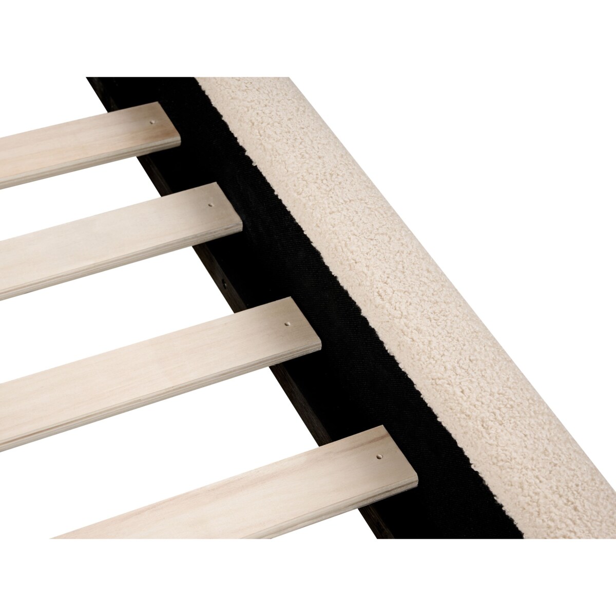 Łóżko Boucle VAUCLUSE 160 x 200 cm Beżowy